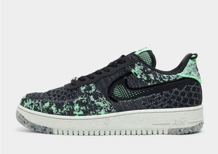 Nike Air Force 1 Crater Flyknit Next Nature - Black/Volt